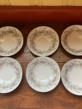 Lot of 6 Sango Sierra Pines Fruit Dessert Soup Berry Bowls 5.5 Inch